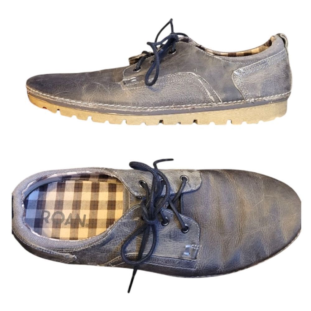 Roan By BedStu Arlo Charcoal Grey Oxford Shoes Size US 12 - Picture 2 of 6